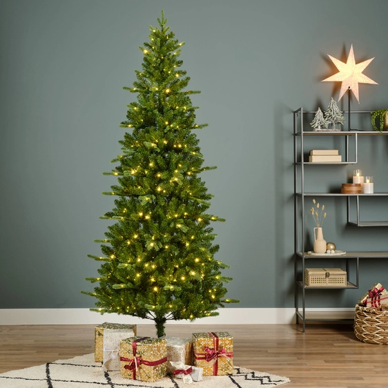 Killington Slim Fir Pre-Lit Artificial Christmas Tree 7ft - image 2