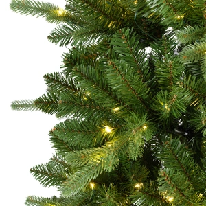 Killington Slim Fir Pre-Lit Artificial Christmas Tree 7ft - image 3