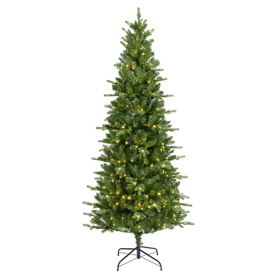 Killington Slim Fir Pre-Lit Artificial Christmas Tree 7ft - image 1