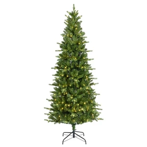 Killington Slim Fir Pre-Lit Artificial Christmas Tree 7ft - image 1