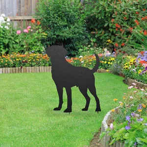 Labrador Shadow Decorative Stake - image 1