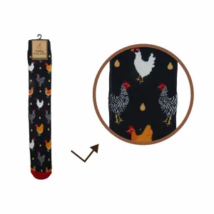 Ladies Chicken Welly Socks