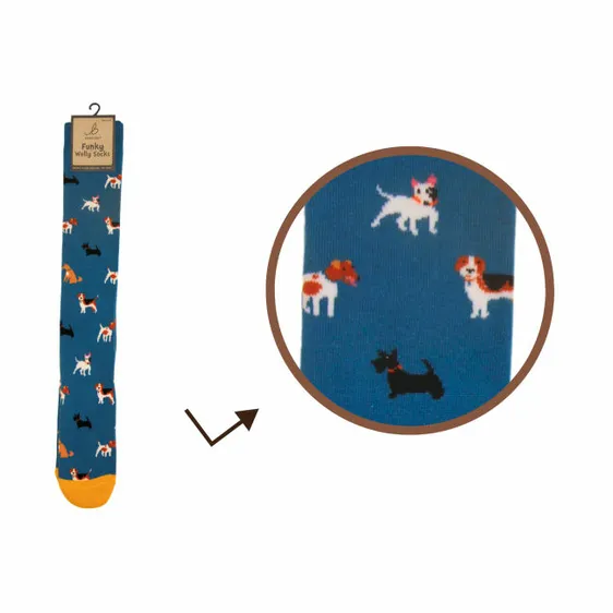 Ladies Doggy Diva Welly Socks