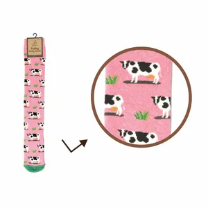 Ladies Grazing Cow Welly Socks