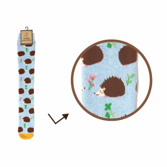 Ladies Hedgehogs Welly Socks