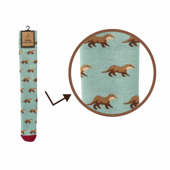 Ladies Otters Welly Socks