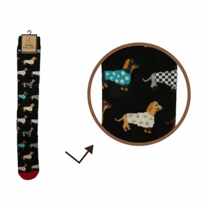 Ladies Trendy Dachshunds Welly Socks