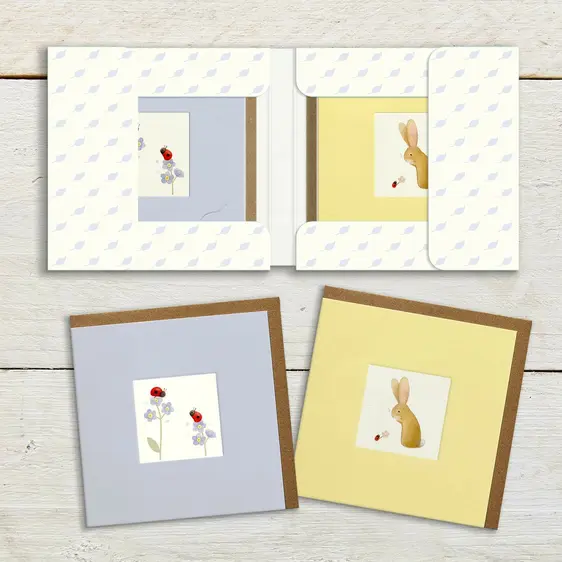 Ladybird & Rabbit Notecard Set - image 2