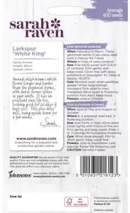 Larkspur White King - image 2