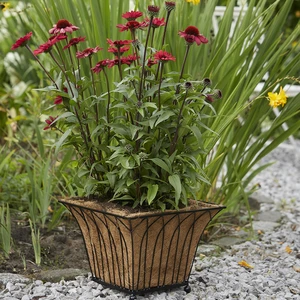 Lattice Square Planter With Liner - image 1