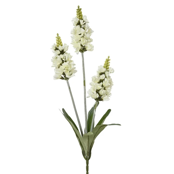 Lavender Artificial Stem - White