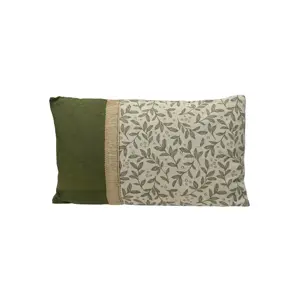 Leaf Design Rectangle Cushion - image 2