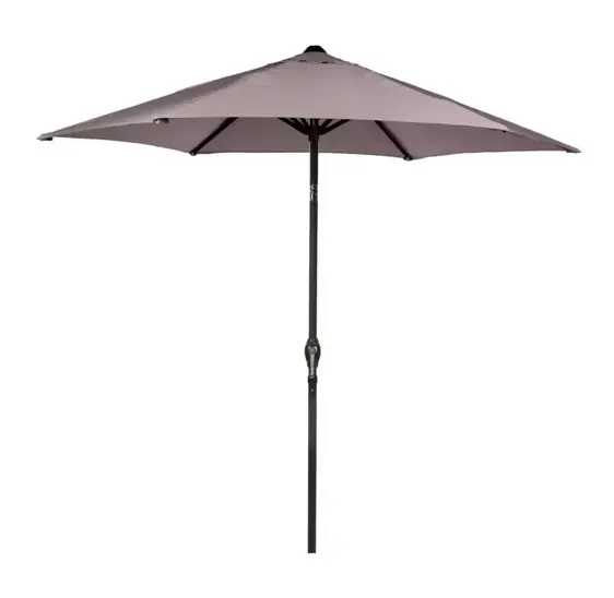 LeisureGrow Soleil Crank & Tilt Taupe Parasol - 270cm