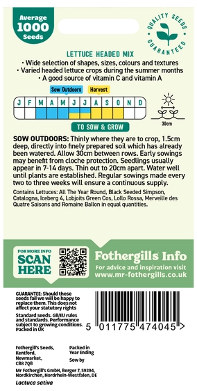 Lettuce Headed Mixed Seeds - image 2