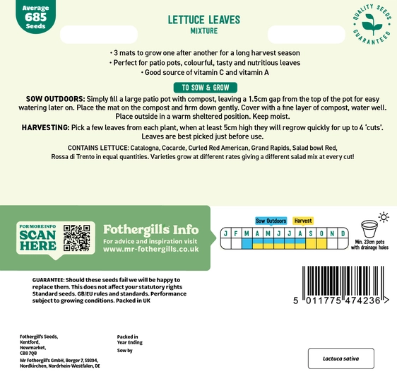 Lettuce Leaves Mixed Seed Mat - image 2