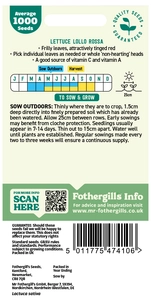 Lettuce Lollo Rossa - image 2