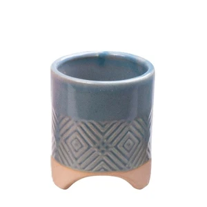Light Blue Footed Pot- ⌀ 6cm