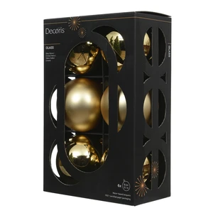 Light Gold Bauble Set - 6