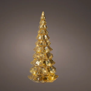 Light Up Decorative Gold Glass Tree - 32cm