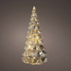 Light Up Decorative Silver Glass Tree - 21cm