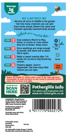 Little Gardeners Bee & Butterfly Mix - image 2