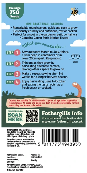 Little Gardeners Mini Basketball Carrots - image 2