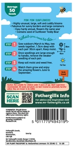 Little Gardeners Pom Pom Sunflowers - image 2