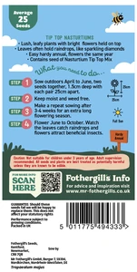 Little Gardeners Tip Top Nasturtiums - image 2