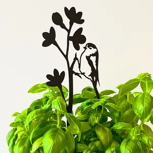 Long-Tailed Tit Pot Stem