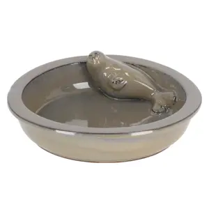 Lounging Seal Bird Bath