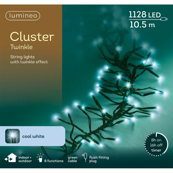 Lumineo Cluster Lights - Cool White (1128 Lights) - image 4