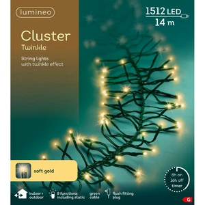 Lumineo Cluster Lights - Soft Gold (1512 Lights) - image 1