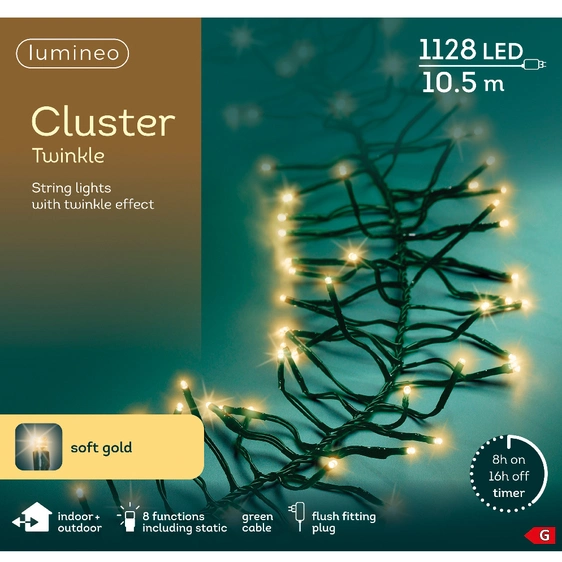 Lumineo Cluster Lights - Soft Gold (1128 Lights) - image 1