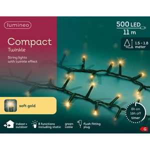 Lumineo Compact Twinkle Soft Gold String Lights (500 Lights) - image 1