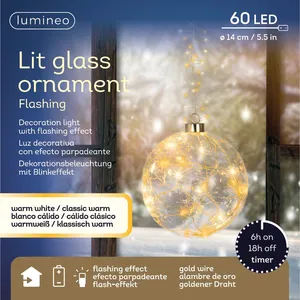 Lumineo Hanging Flashing Glass Ball - image 2