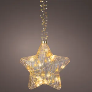 Lumineo Hanging Flashing Glass Star - image 1