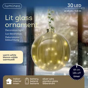 Lumineo Hanging Illuminated Glass Ball - image 2