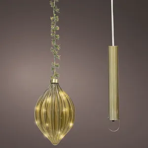 Lumineo Hanging Illuminated Glass Olive - image 1