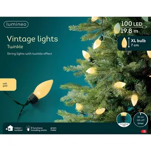 Lumineo Large Vintage String Lights - Soft Gold - image 2
