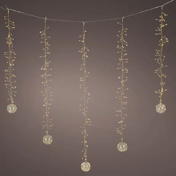 Lumineo Micro Wire Globe Curtain Lights - image 1