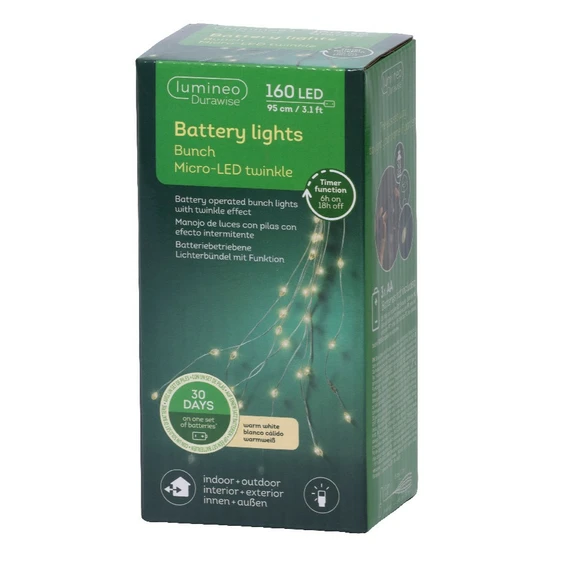 Lumineo Micro Wire Twinkling Bunch Lights - Silver Wire - image 1
