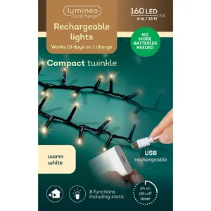 Lumineo Rechargeable Compact String Lights - Warm White - image 2