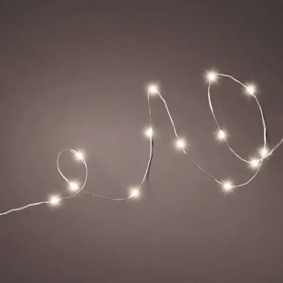 Lumineo Rechargeable Micro Wire String Lights - Warm White - image 1