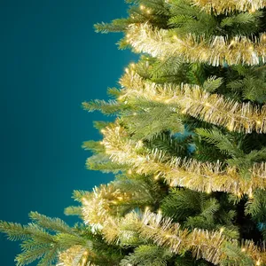 Lumineo Tinsel Garland String Lights - Gold - image 3