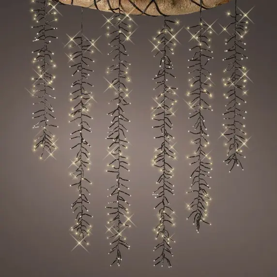 Lumineo Tree Cascade Lights - Twinkling Effect (Warm White) - image 1
