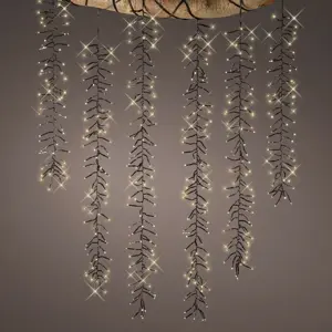 Lumineo Tree Cascade Lights - Twinkling Effect (Warm White) - image 1