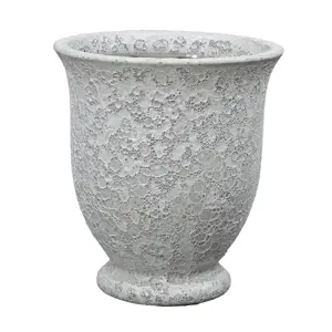 Luna White Vase Pot Ø24cm