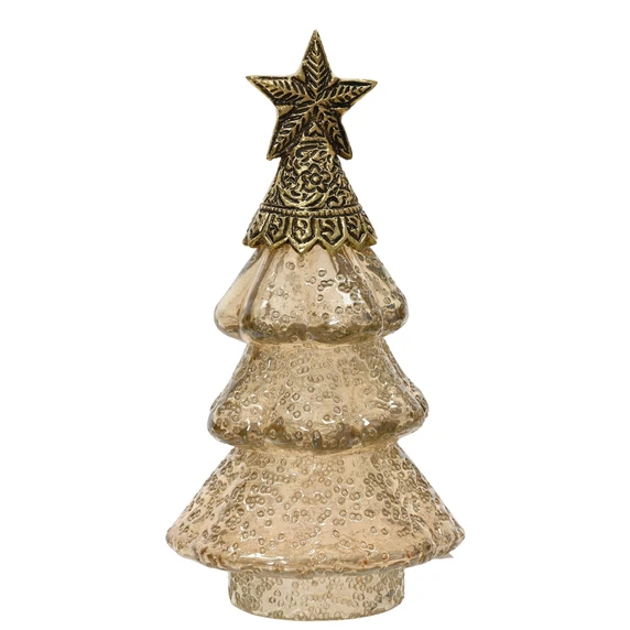 Lustre Glass Christmas Tree Ornament - Small