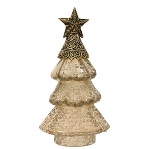 Lustre Glass Christmas Tree Ornament - Small