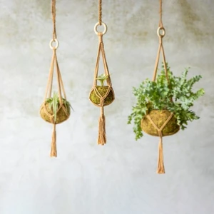 Macramé Hanger Brown Medium - image 2